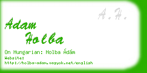 adam holba business card